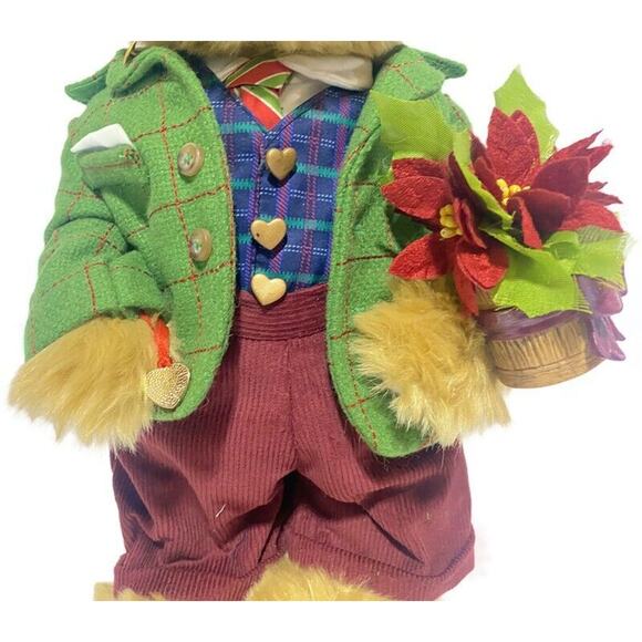 Danbury Mint Christmas Bear Santa Gilbert 2020 16 Inches With Stand and Box NEW - Picture 7 of 11